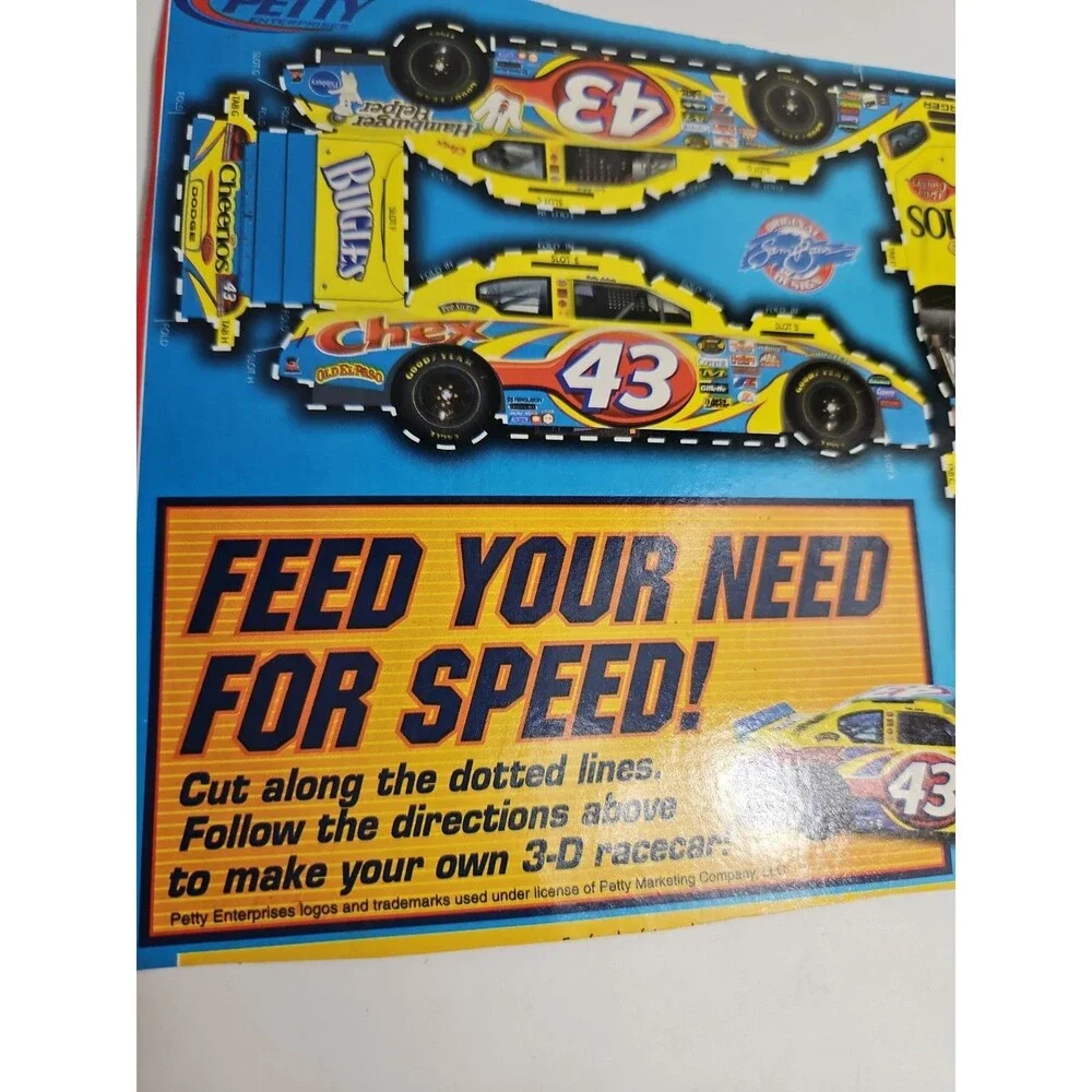 RARE Bobby Labonte #43 Cheerios Make Your Own Racecar 1:64 Petty Marketing